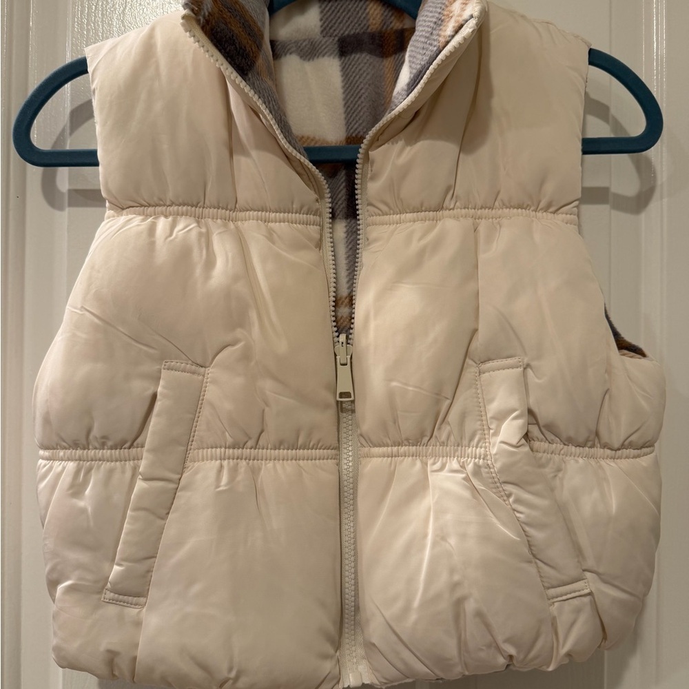 Reversible Cropped Puffer Vest NWT - Picture 4 of 4